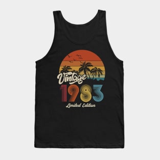 1983 vintage retro t shirt design Tank Top